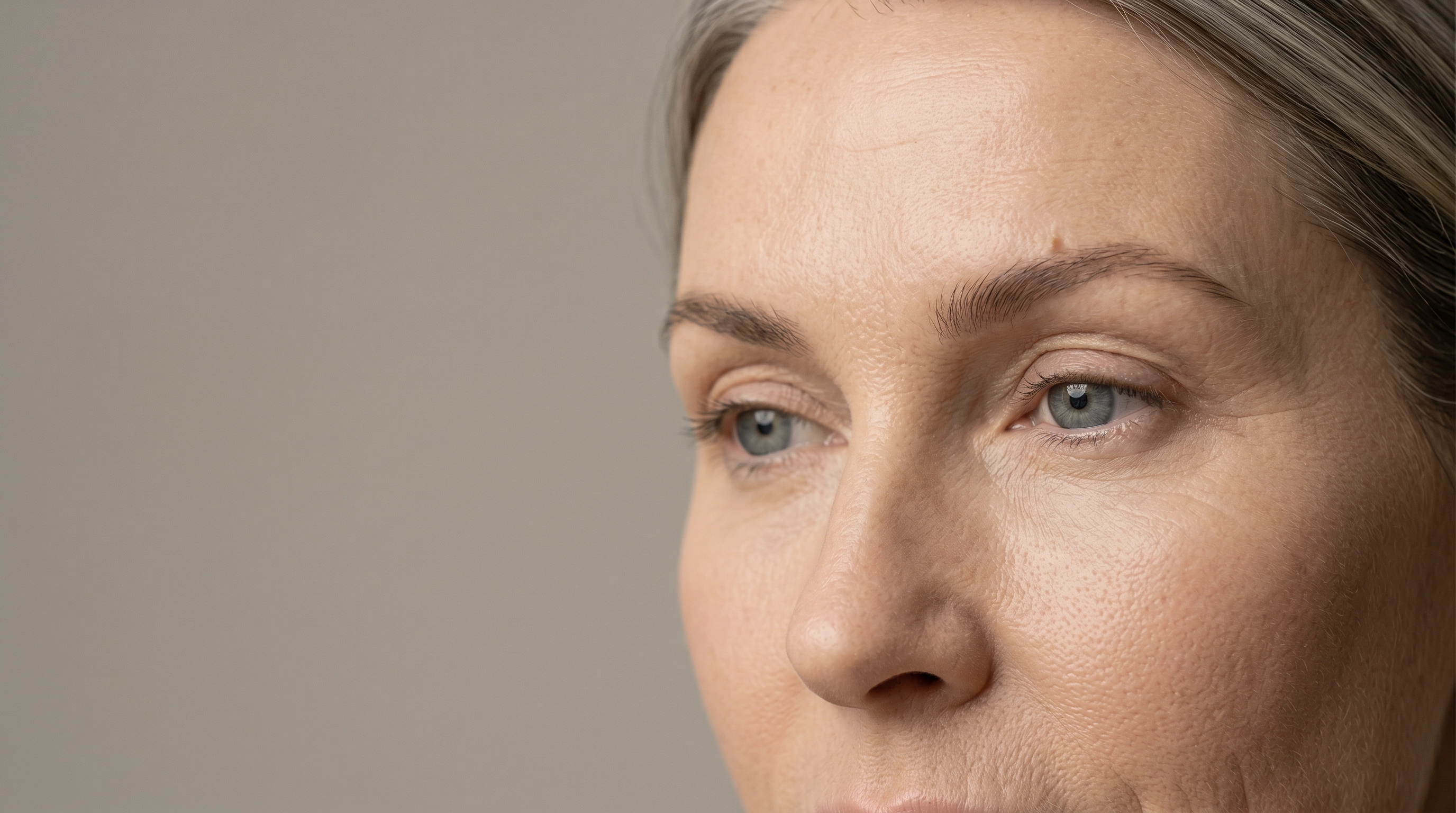 Rested, open eyes after eyelid lift surgery