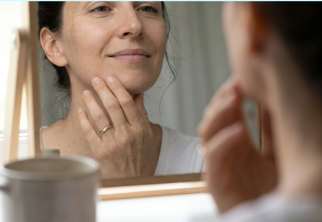 Neck and jawline contour after neck lift surgery